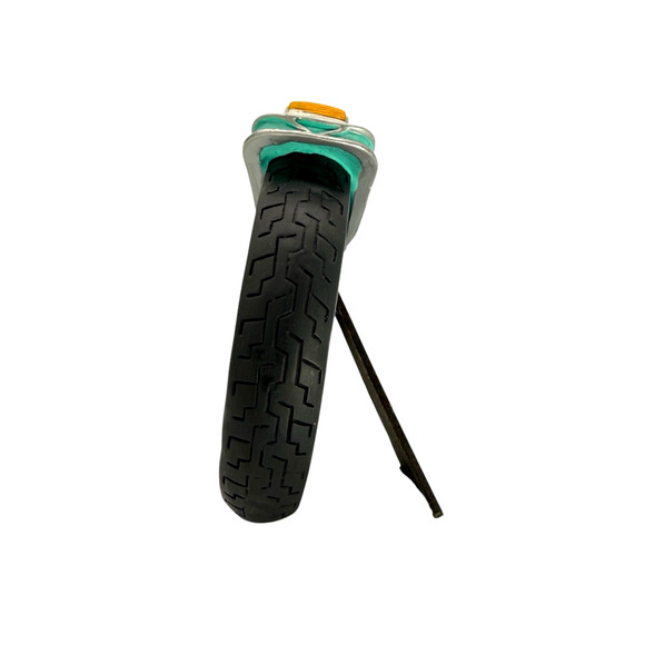 Vintage Harley Davidson Motorcycle Tire Fender Photo Picture 3x3 Frame, Vandor - Picture 3 of 8